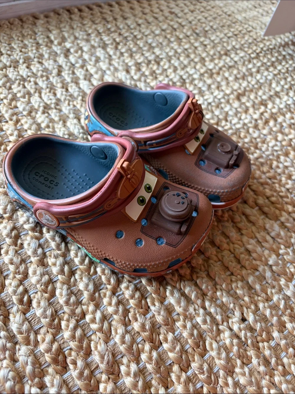 CROCS Kids Brown and Blue Character Clogs